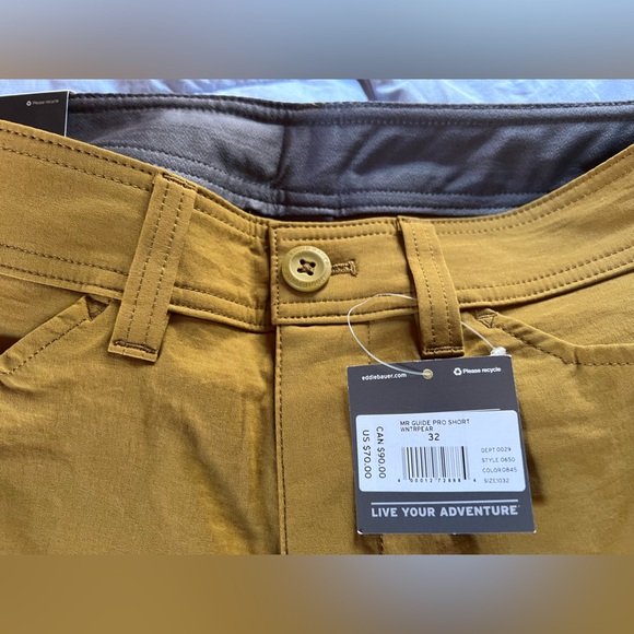 NWT Eddie Bauer Men's Guide Pro Shorts, Size 32 - Picture 8 of 10